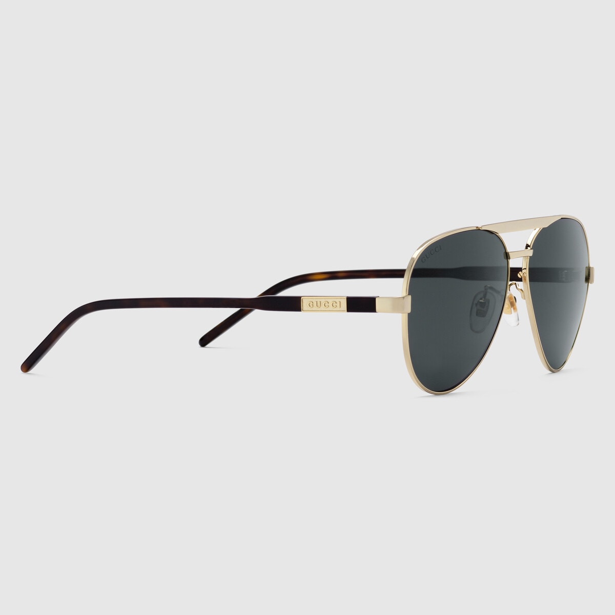 gucci aviator frame sunglasses