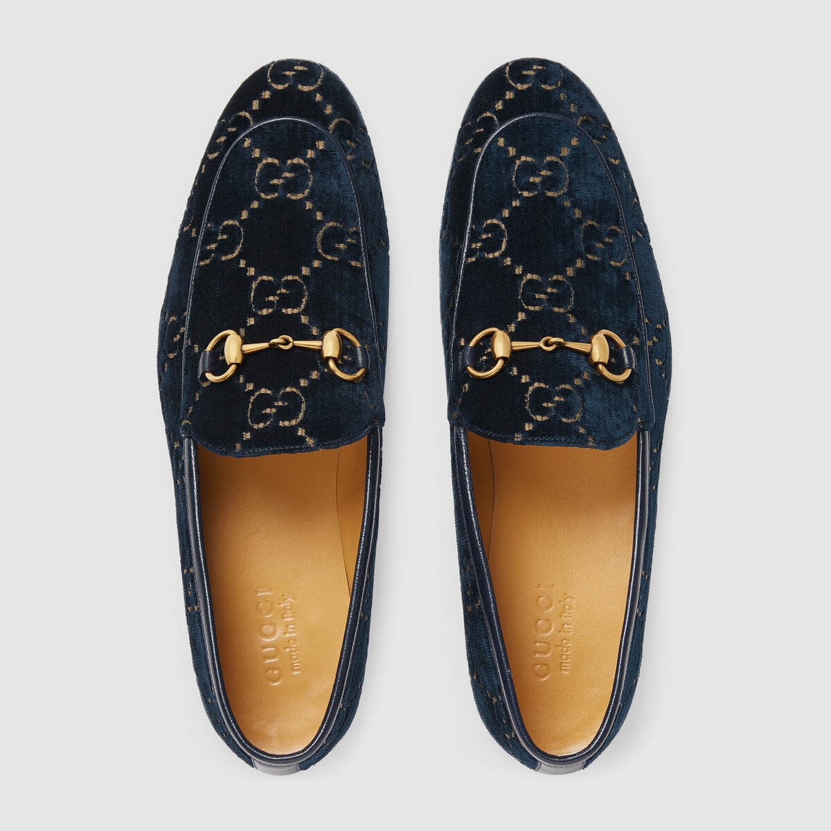 Men's Gucci Jordaan GG velvet loafer - Gucci Replica