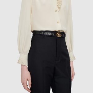 gucci marmont belt shiny buckle