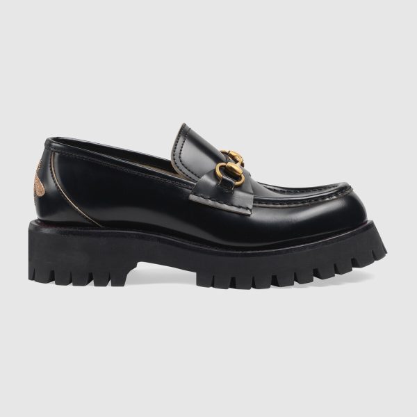 gucci lug sole horsebit loafer